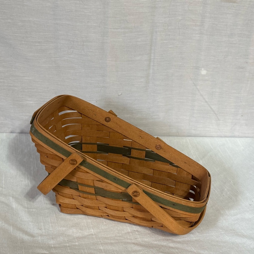 Longaberger 1991 Christmas Yuletide Basket w Handles